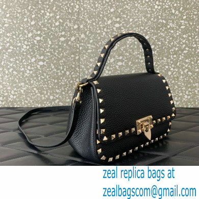 Valentino Garavani Small Rockstud Top Handle Bag black 2024