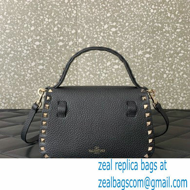 Valentino Garavani Small Rockstud Top Handle Bag black 2024