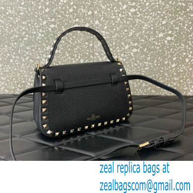 Valentino Garavani Small Rockstud Top Handle Bag black 2024