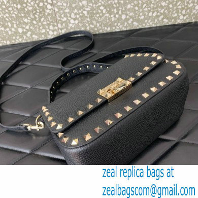 Valentino Garavani Small Rockstud Top Handle Bag black 2024