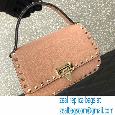 Valentino Garavani Small Rockstud Top Handle Bag nude pink 2024