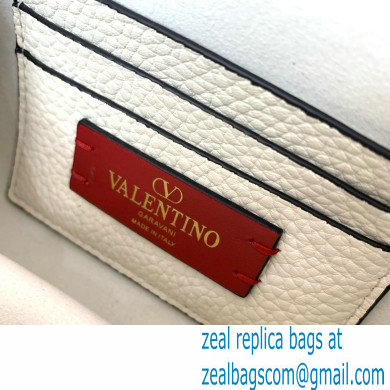 Valentino Garavani Small Rockstud Top Handle Bag white 2024