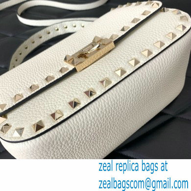 Valentino Garavani Small Rockstud Top Handle Bag white 2024