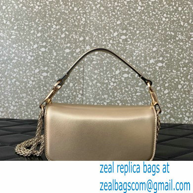 Valentino VLogo Signature Loco Small Shoulder Bag With Jewel Logo BRONZE