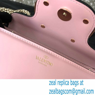 Valentino VLogo Signature Loco Small Shoulder Bag With Jewel Logo PINK