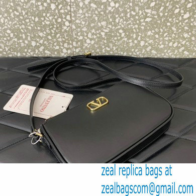 Valentino VLogo Signature mini bag in calfskin leather Black 2024