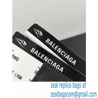 balenciaga Men's Passport Phone Holder in Black 2024