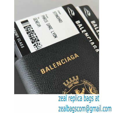 balenciaga Men's Passport Phone Holder in Black 2024