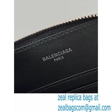 balenciaga Men's Passport Phone Holder in Black 2024