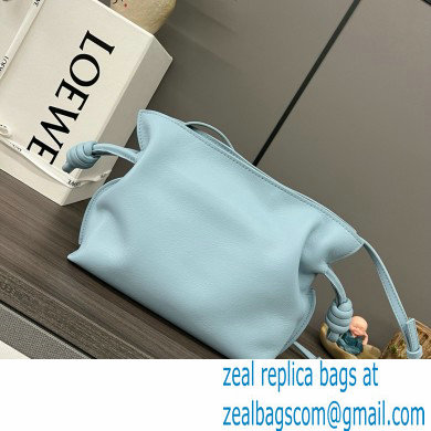 loewe Mini Flamenco clutch in nappa calfskin sky blue 2023