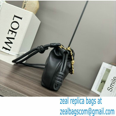 loewe Mini flamenco purse bag in mellow nappa lambskin BLACK 2024