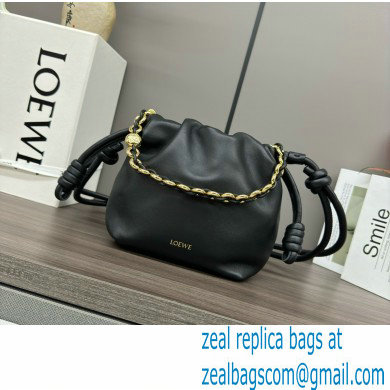 loewe Mini flamenco purse bag in mellow nappa lambskin BLACK 2024