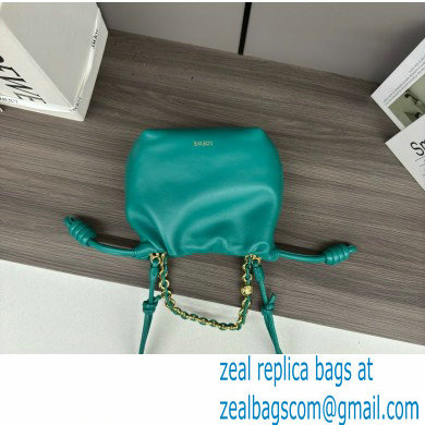 loewe Mini flamenco purse bag in mellow nappa lambskin Emerald Green 2024