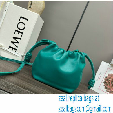 loewe Mini flamenco purse in mellow nappa lambskin 262333 Emerald Green 2024