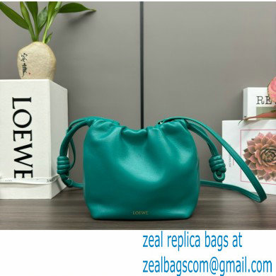 loewe Mini flamenco purse in mellow nappa lambskin 262333 Emerald Green 2024