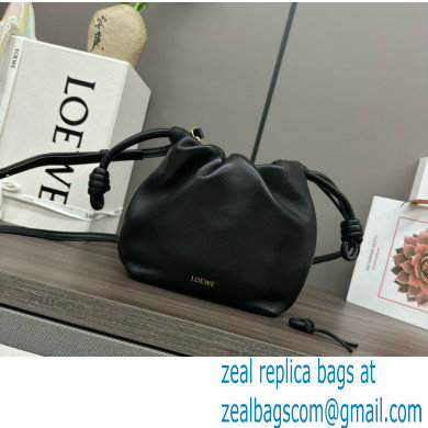 loewe Mini flamenco purse in mellow nappa lambskin 262333 black 2024