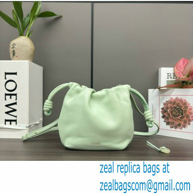 loewe Mini flamenco purse in mellow nappa lambskin 262333 mint green 2024