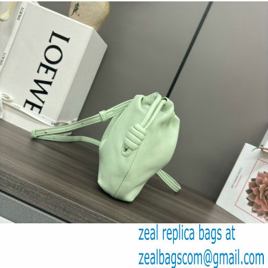 loewe Mini flamenco purse in mellow nappa lambskin 262333 mint green 2024