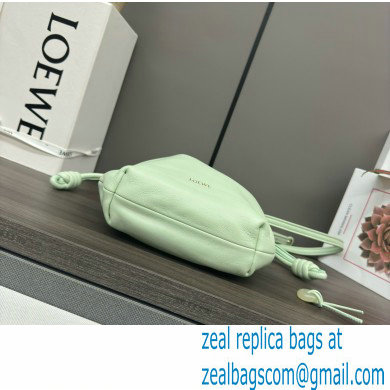 loewe Mini flamenco purse in mellow nappa lambskin 262333 mint green 2024