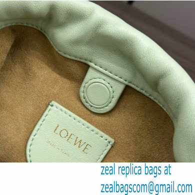 loewe Mini flamenco purse in mellow nappa lambskin 262333 mint green 2024