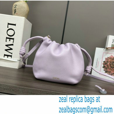 loewe Mini flamenco purse in mellow nappa lambskin 262333 purple 2024