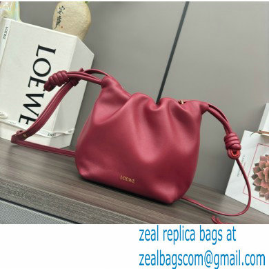 loewe Mini flamenco purse in mellow nappa lambskin 262333 red 2024