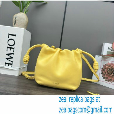 loewe Mini flamenco purse in mellow nappa lambskin 262333 yellow 2024