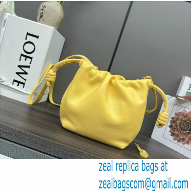 loewe Mini flamenco purse in mellow nappa lambskin 262333 yellow 2024