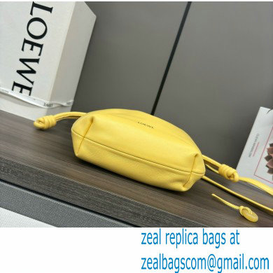 loewe Mini flamenco purse in mellow nappa lambskin 262333 yellow 2024