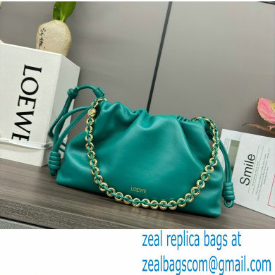 loewe flamenco purse in mellow nappa lambskin 012403 emerald green 2024