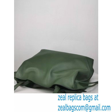 loewe large Flamenco clutch in nappa calfskin dark green 2024