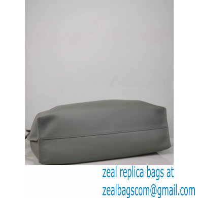 loewe large Flamenco clutch in nappa calfskin pearl gray 2024