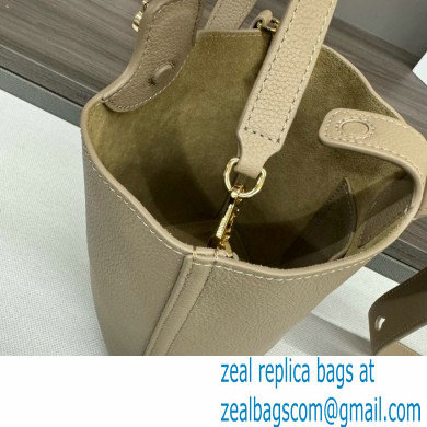 loewe mini Pebble Bucket bag in soft grained calfskin sand 2024