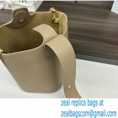 loewe mini Pebble Bucket bag in soft grained calfskin sand 2024